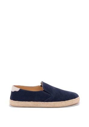 Brunello Cucinelli suede jute espadrilles - Blue