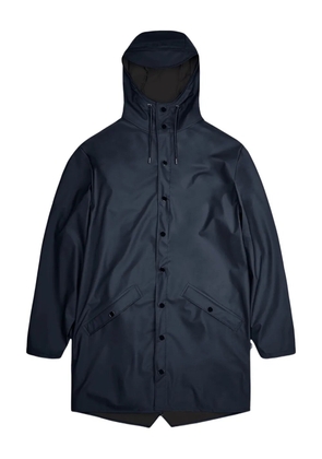 Rains button-fastening hooded coat - Blue