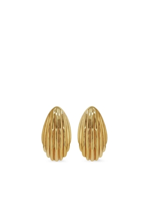 ANINE BING small Ribbed Drop earrings - Gold