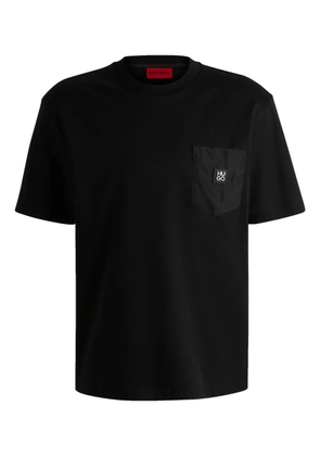 HUGO logo-rubberised T-shirt - Black