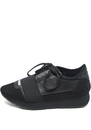Balenciaga Pre-Owned Race Runner panelled sneakers - Black