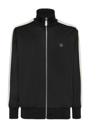 Philipp Plein high-neck zip-up track jacket - Black