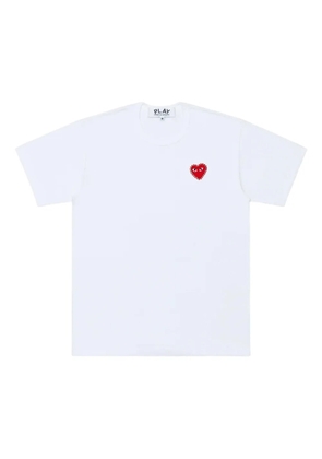 Comme Des Garçons Play heart-detail T-shirt - White