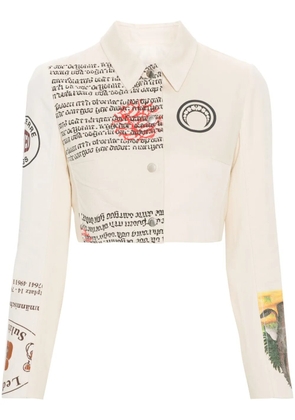 Marine Serre Regenerated Tote Bags jacket - Neutrals