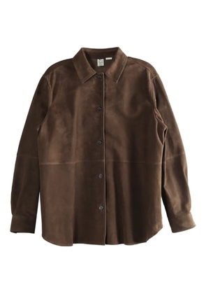 TOTEME suede overshirt - Brown