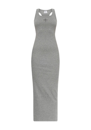 VETEMENTS logo-detail sleeveless dress - Grey
