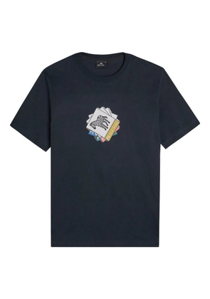 PS Paul Smith zebra-print T-shirt - Blue