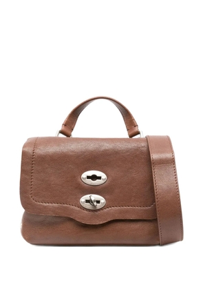 Zanellato Baby Postina studded crossbody bag - Brown