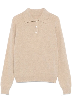 Maison Margiela wool polo top - Neutrals