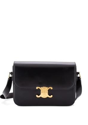 Celine Pre-Owned Triomphe Shoulder Bag Smooth Calfskin Medium crossbody bag - Black