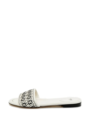 Fendi Pre-Owned woven leather sandals - White