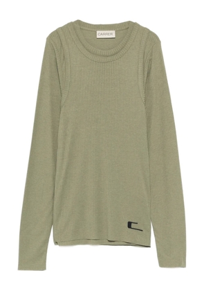 Carrer Doria ribbed double-layer - Green