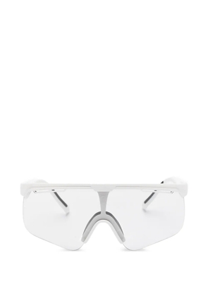 Alba Optics geometric frame sunglasses - White