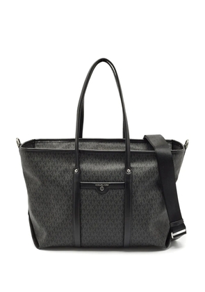 Michael Kors monogram leather tote bag - Black