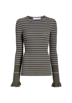Proenza Schouler White Label Yasmine striped sweater - Green