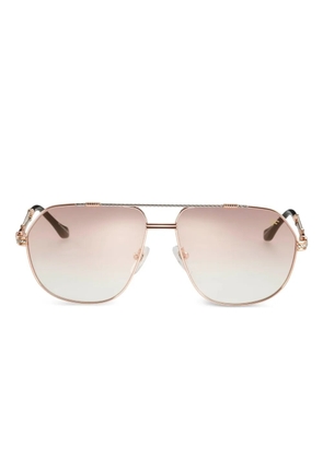 Vintage Frames Company Double Rope pilot-frame sunglasses - Pink