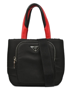 Prada Pre-Owned 2010s triangle-logo two-way handbag - Black