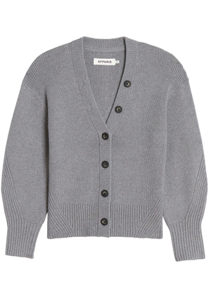 Apparis V-neck knit cardigan - Grey
