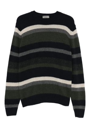 Ferrante striped crew-neck sweater - Black
