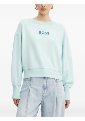 BOSS crystal-embellished sweatshirt - Blue