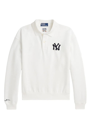 Polo Ralph Lauren x New York Yankees logo-appliqué sweatshirt - White