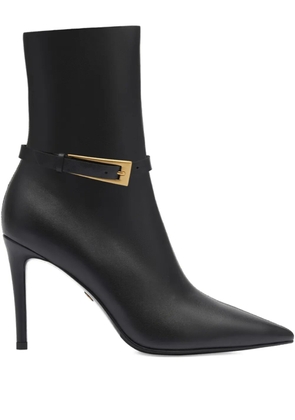 POTAMY leather ankle boots - Black