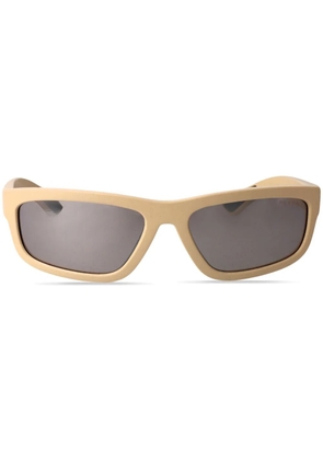 Prada Linea Rossa rectangle-frame sunglasses - Neutrals