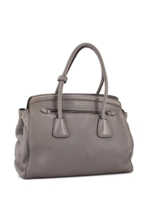 Prada Pre-Owned Cuir Frame Convertible Vitello Daino Large tote bag - Grey