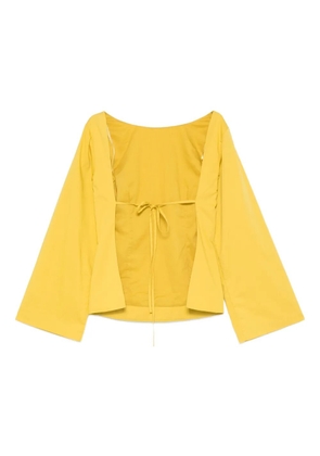 STAUD tie-back bell-sleeve top - Yellow