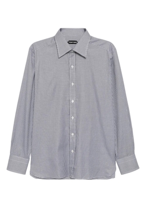 TOM FORD plaid cotton shirt - Black