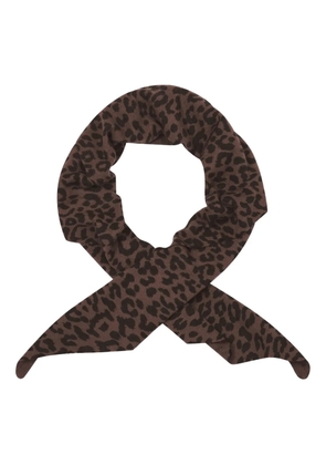 POTAMY leopard-print scarf - Brown