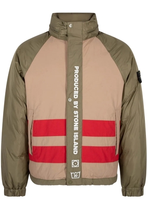 Supreme x Stone Island reversible 'Olive' down jacket - Green