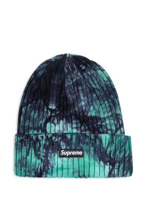 Supreme 'SS 24 Splatter Green' overdyed beanie