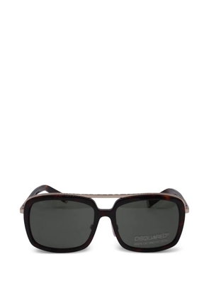 DSQUARED2 tortoiseshell pilot sunglasses - Brown