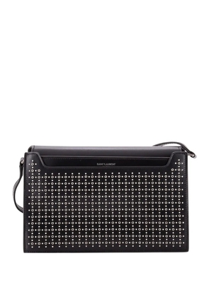 Saint Laurent Pre-Owned Catherine Studded Leather crossbody bag - Black