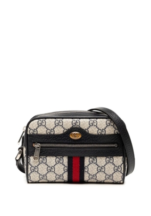 Gucci Pre-Owned 2016-2025 Mini GG Supreme Ophidia crossbody bag - Grey