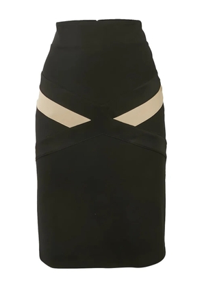 Cavalli Class panelled pencil skirt - Black