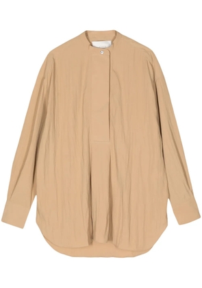 Studio Nicholson long-sleeve band-collar blouse - Neutrals