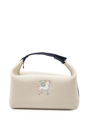 Hermès Pre-Owned 2021-2025 Large Toile Bride A Brac Cabriole Case vanity bag - Brown