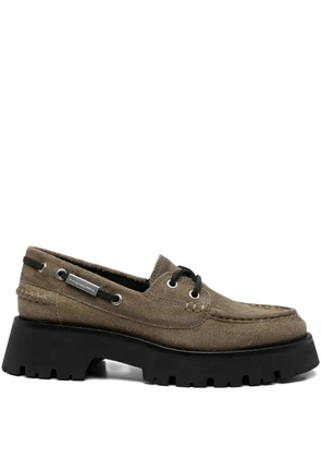 Alexander Wang Carson platform boat shoes - Green