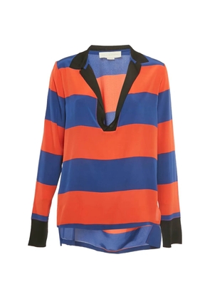 Stella McCartney Pre-Owned silk striped top - Orange