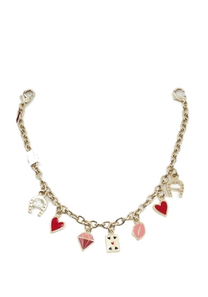 Aigner Kids enamel-charms bag charm - Yellow