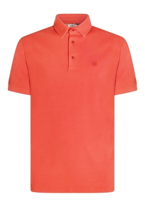 ETRO logo-embroidered polo shirt - Orange