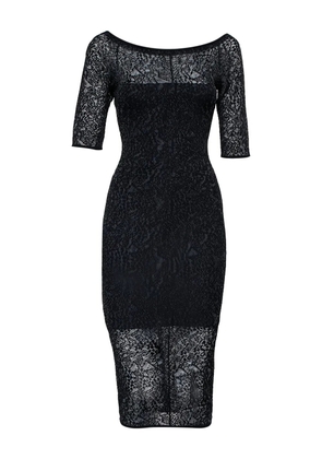 Alexandre Vauthier semi-sheer midi dress - Black