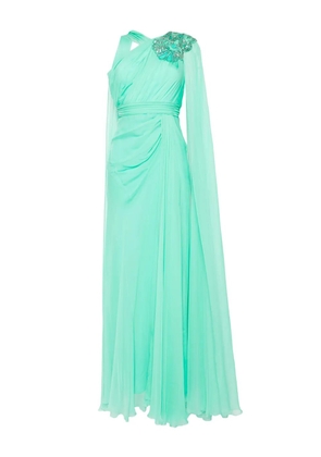Zuhair Murad bead-embellished chiffon gown - Green