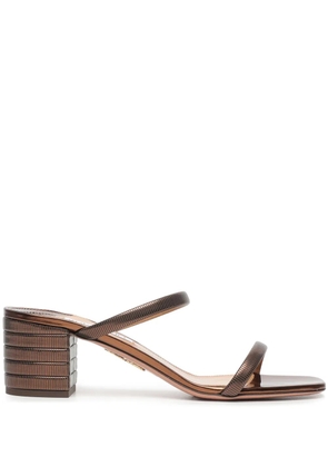 Aquazzura 50mm Riviera Chain sandals - Brown