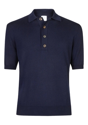 Eleventy button short-sleeve polo shirt - Blue