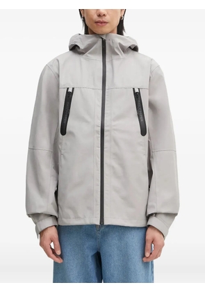 Daily Paper Kunle hooded zip-front jacket - Grey