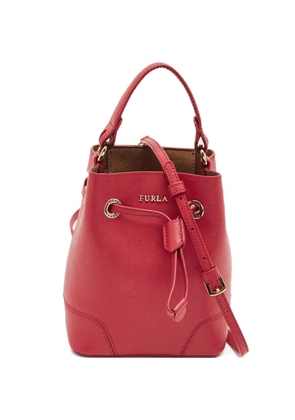 Furla mini Stacy drawstring leather shoulder bag - Pink