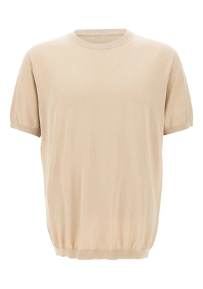 Kangra ribbed short-sleeve top - Neutrals